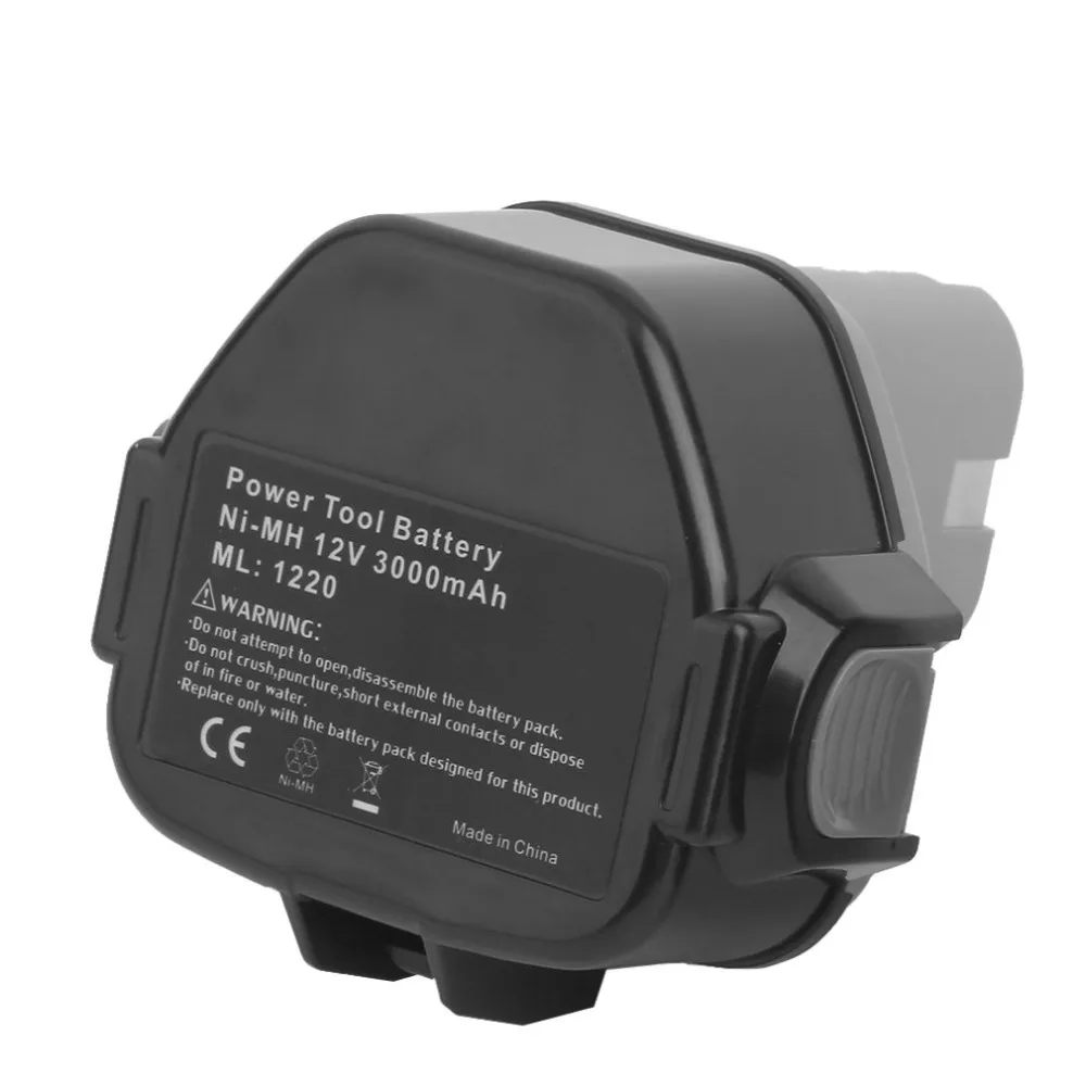 3.0AH 12 В Батарея для Makita 1220 1222 192598-2 1233 S 1233SB PA12 Ni-Cd и Sub C SC 1 2 1800 мАч Перезаряжаемые |