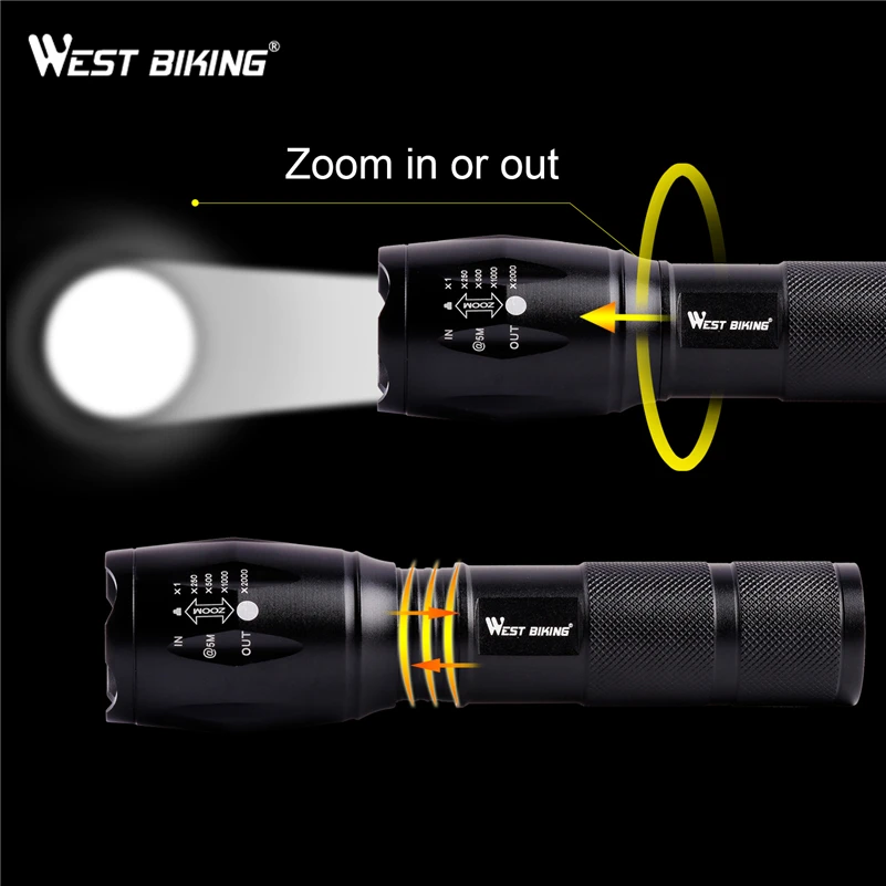 Светодиодный фонарь для велосипеда перезаряжаемый с 3 режимами работы