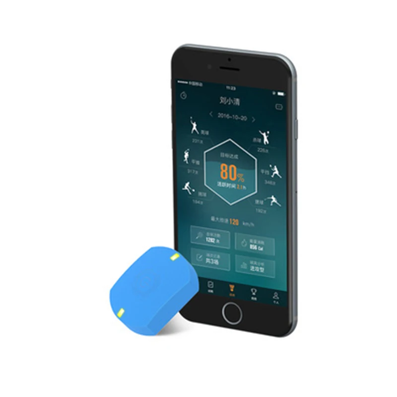 Модный Спортивный Bluetooth 4 0 датчик ракетки для бадминтона трекер анализатор