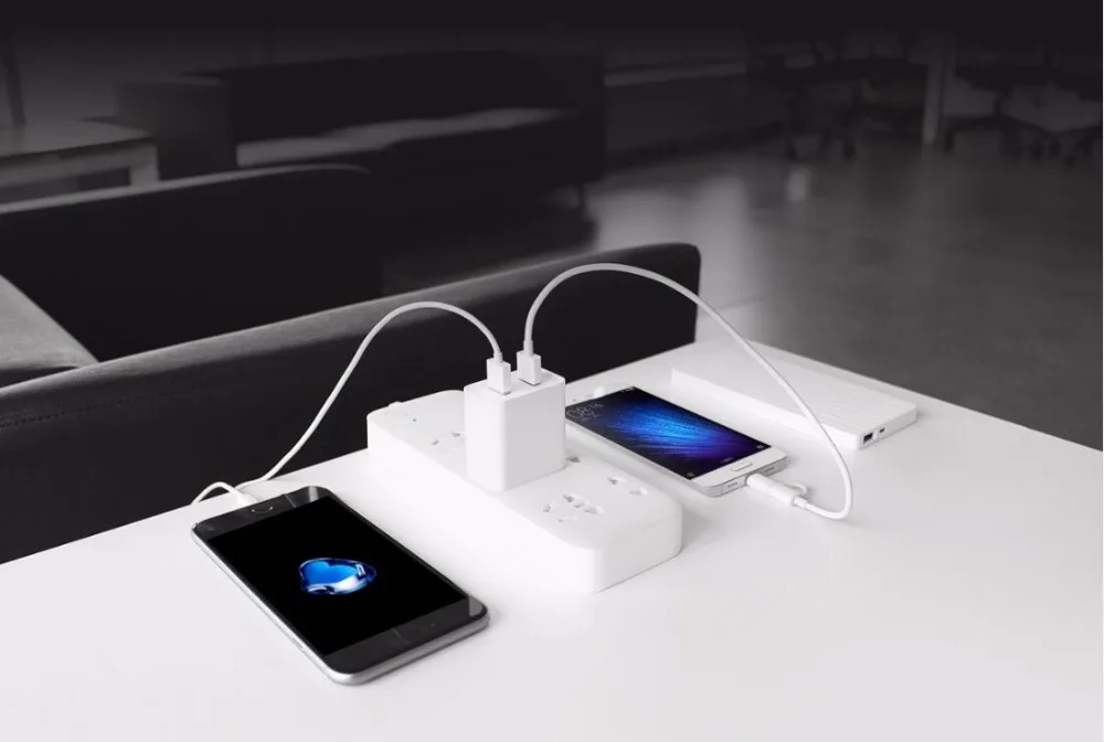 Оригинальный Xiaomi USB зарядное устройство 2 порта Быстрая зарядка для смартфонов 5 в