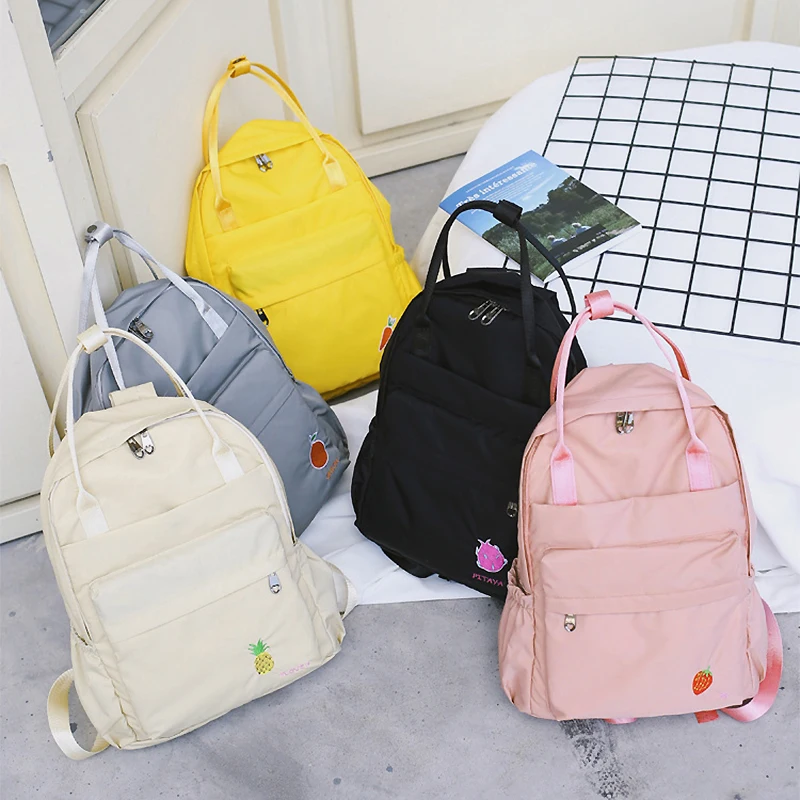Студенческая однотонная сумка Youda рюкзак в свежем Стиле для девочек Простой