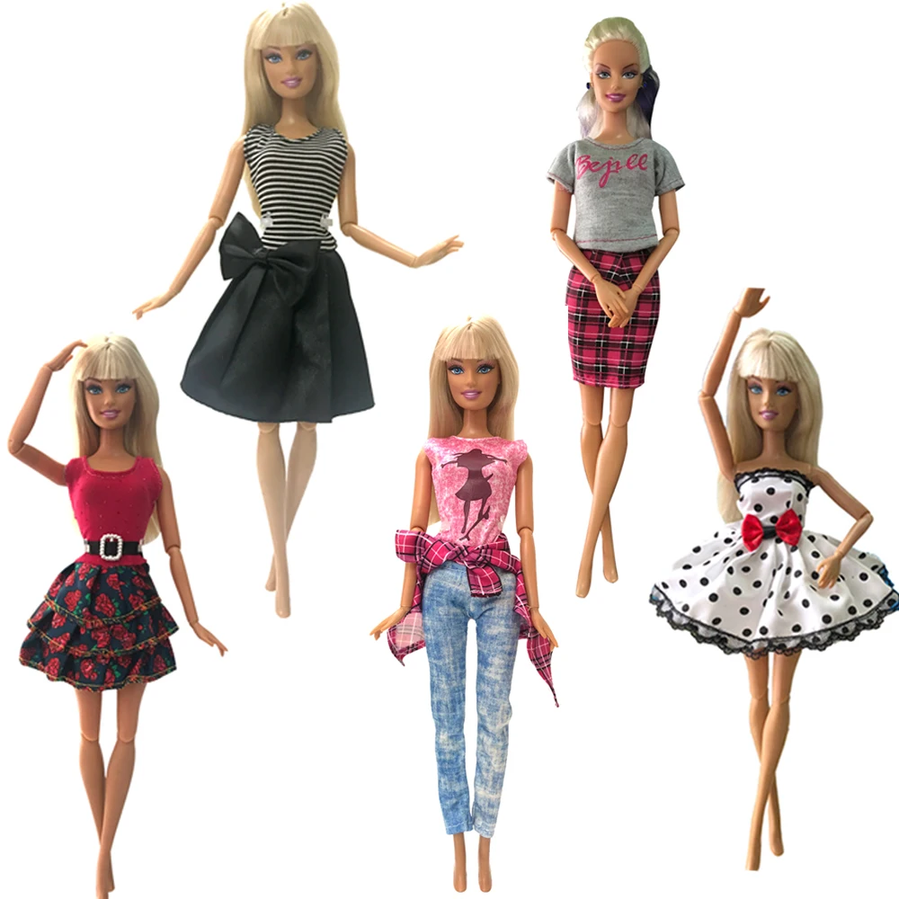 Платье для кукол NK 5 шт./лот|clothes for barbie|clothes barbie dollsfor |