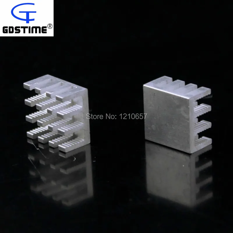 1000 штук в партии 14x14x8 мм IC LED теплоотвод тепловой алюминиевый радиатор