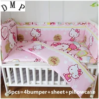 kit ber%c3%a7o 6pcs baby bedding cama bebe baby around bedcrib bedding set protector for toddler4bumperssheetpillowcase