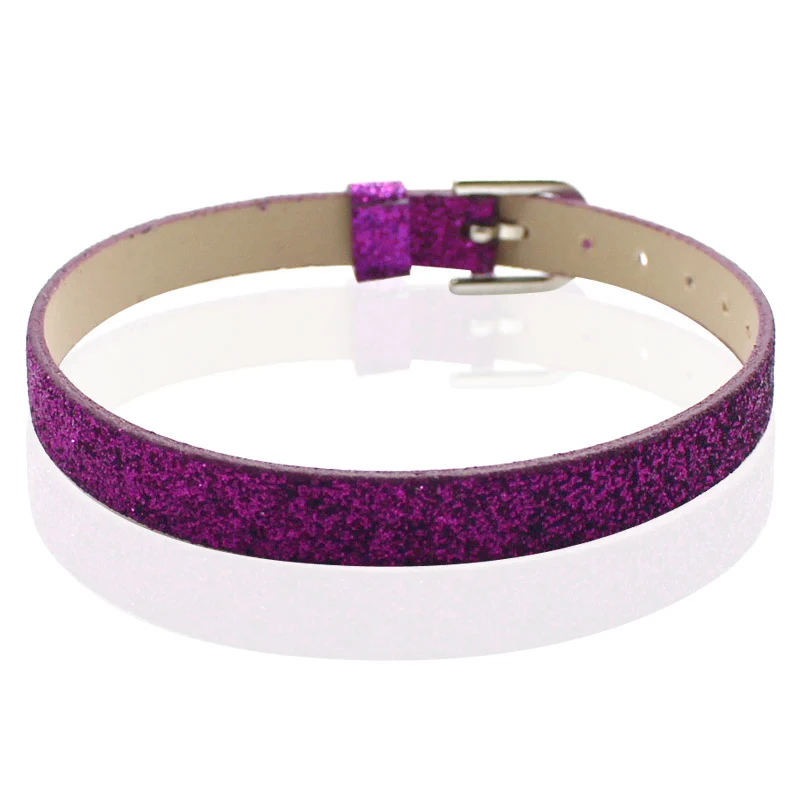 Оптовая продажа 10 шт./лот смешанные цвета 8 мм браслет из искусственной кожи Glint Fit