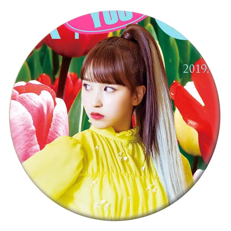 BRH2808H04 KPOP корейский дважды семь мини-альбом \ Fancy You \ 58 мм круглые значки и броши для одежды шляпа рюкзак - Окраска металла: BRH2808H04