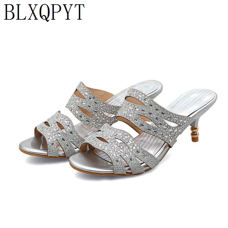 

BLXQPYT Sandalias Mujer 2019 Sapato Feminino Big Size 32-45 Summer Women Casual Beach Sandals Slippers party shoes woman 633-11