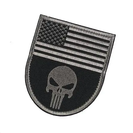 American punisher Питон специальное действие вышивка волшебные наклейки военный любитель мораль chapter индивидуальная повязка одежда наклейки для сумок - Цвет: American punisher