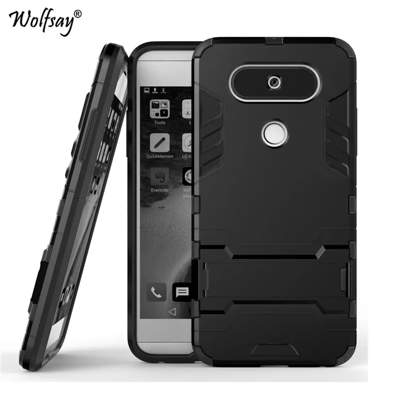 Wolfsay СПС чехол LG Q8 противоударный силиконовый робот Броня для телефона V20 мини