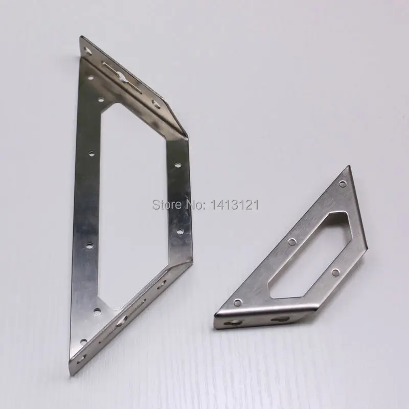2 pcs 250mm L style hanger furniture fitting corner bulkhead bracket triangle hardware Shelf Bracket Wall Baffle Bracket