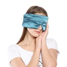 Гладкая 100% натуральная шелковая маска для сна эластичной тени для бровей дорожная защита для глаз из дышащего материала повязка на глаза для отдыха повязка на глаза, маска для сна ночная маска для сна