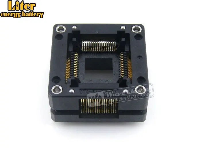 QFP64 TQFP64 LQFP64 OTQ 64 0.8 01 Enplas IC тестовый сгорающий адаптер розетки 0 8