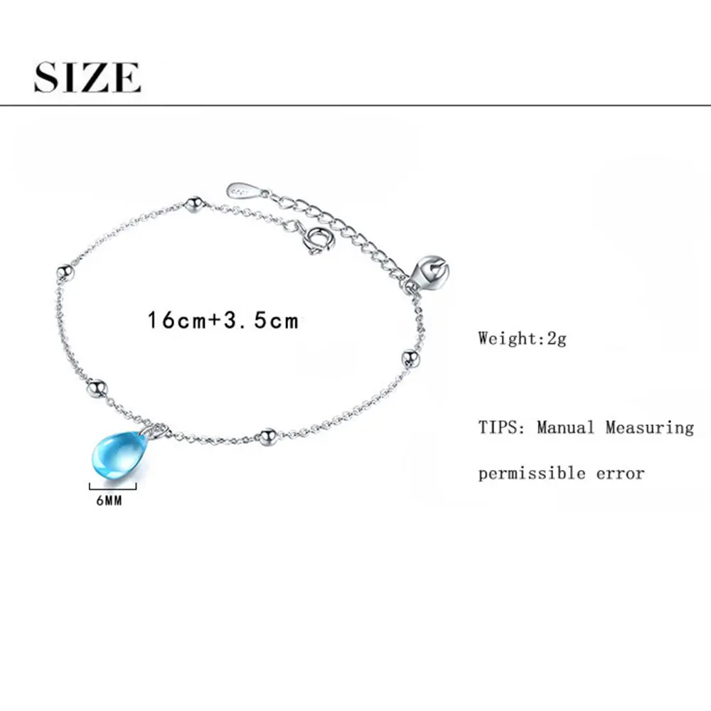 Милое искусственное синее ожерелье с каплевидными кристаллами японский и