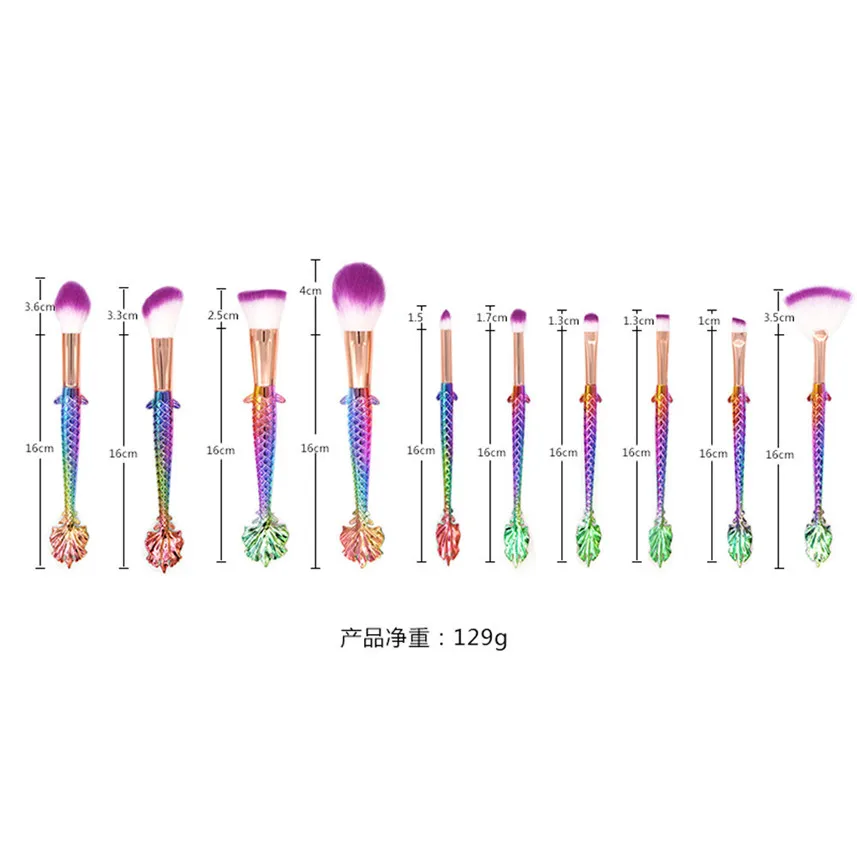 Подходит для быстрого макияжа быстросохнущие 10 шт. макияж русалки основа тени