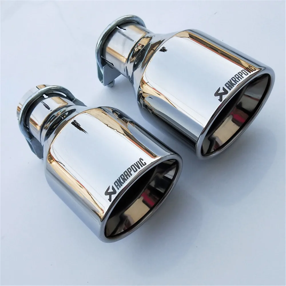 1 шт. автомобильный Стайлинг на входе 57 мм на выходе 102 мм Akrapovic наконечник выхлопной трубы из нержавеющей стали, Escape Akrapovic глушитель наконечник