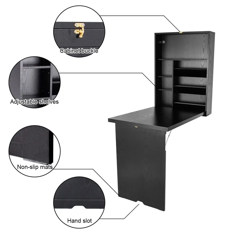 Высокое качество MDF настенный раскладной плавающий стол письменный