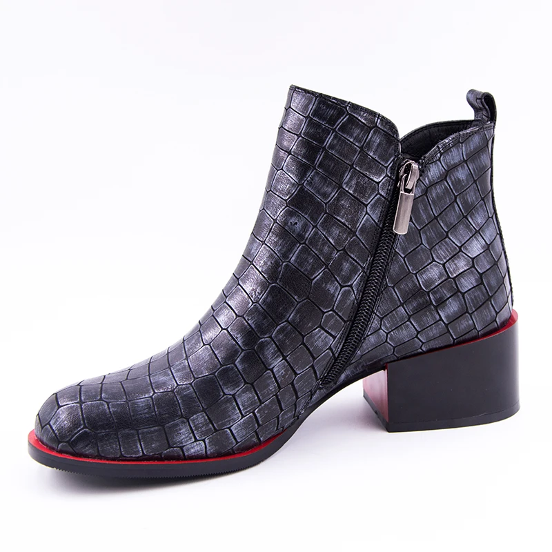 Vangull/Женская обувь Новинка весенние ботильоны для женщин модная из натуральной