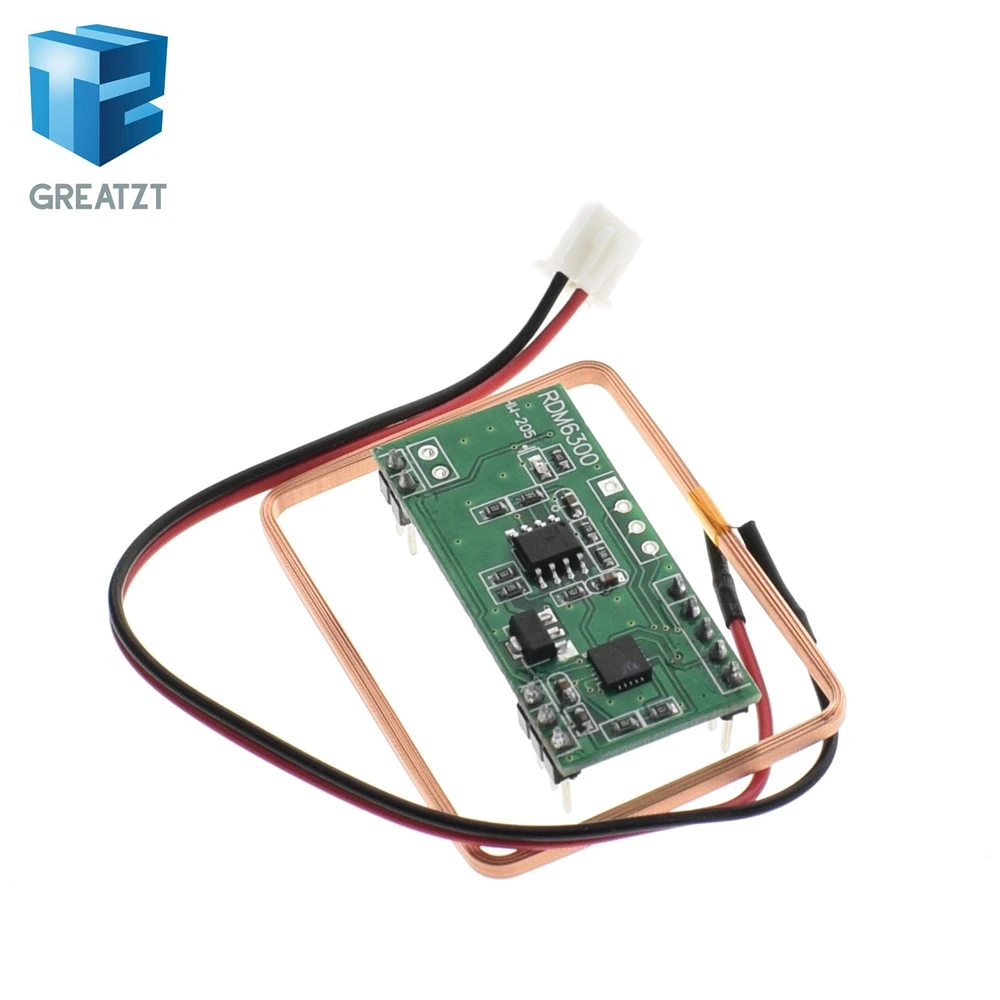 Greatzt 1 шт. 125 кГц RFID считыватель модуль RDM6300 UART Выход Система контроля доступа для