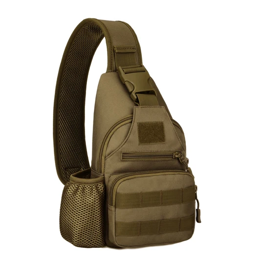 Khaki Norbinus USB зарядное устройство Мужская нагрудная сумка Военная штурмовая сумка через плечо дорожная сумка для бутылки воды нейлоновая мужская сумка-слинг рюкзак - Цвет: Khaki