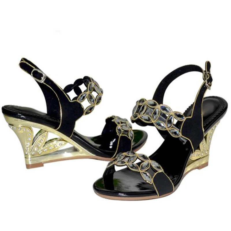 Женские босоножки из натуральной кожи сандалии-гладиаторы на танкетке с