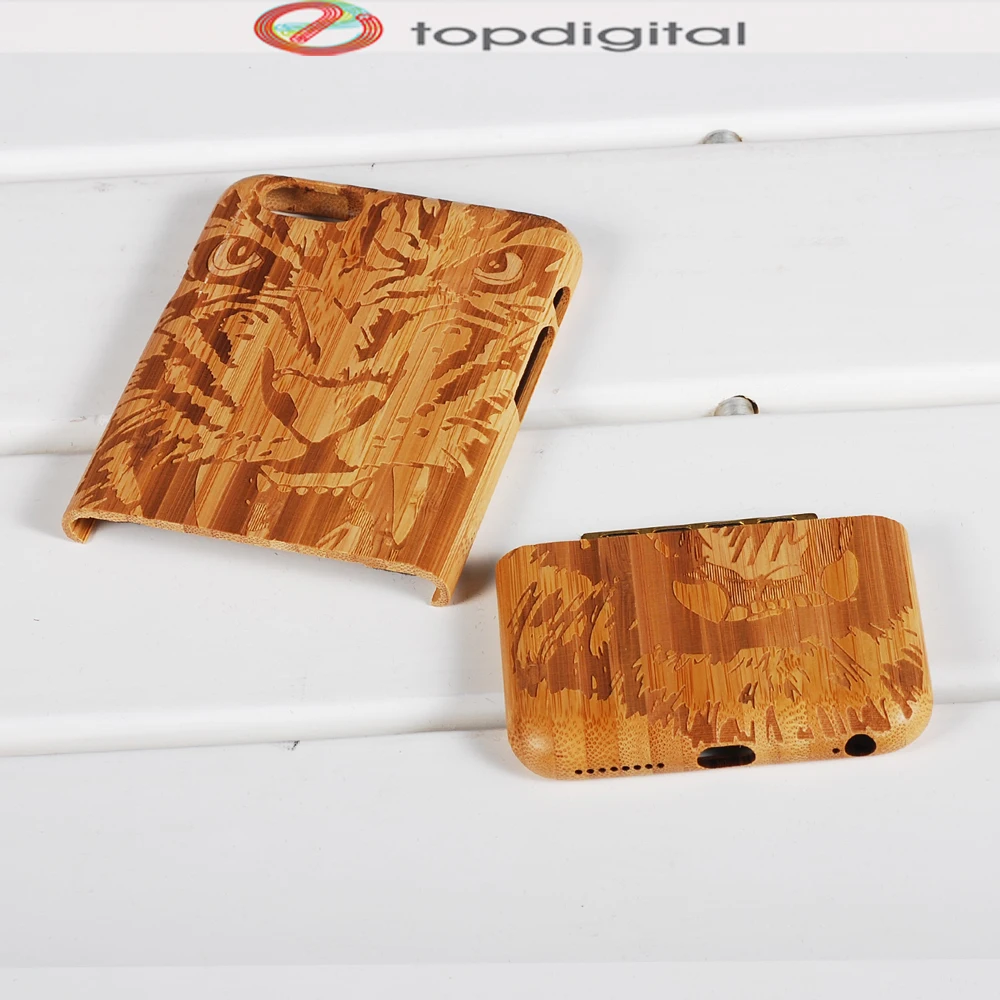Natural Wood Case Cover for iPhone 6 6s Phone Cases Hard Protective Tiger Carving | Мобильные телефоны и аксессуары