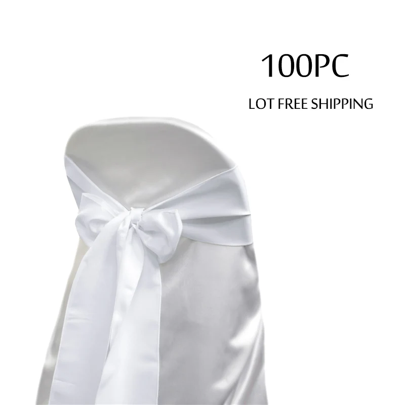 100 шт. розовые румяна свадебное украшение атласное кресло с поясом бантами