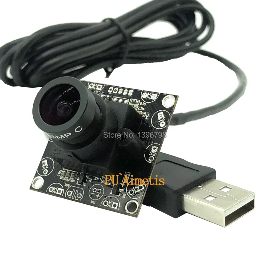 Камеры наблюдения PU'Aimetis 2MP 720P HD 3MP 3 6 мм объектив 90 градусов USB2.0 модуль камеры|camera