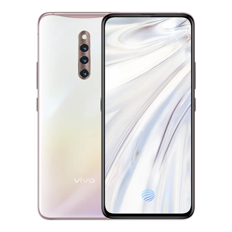 White Vivo X27 Pro экран отпечатков пальцев мобильный телефон 6,7 дюймов 8 ГБ ОЗУ 256 Гб ПЗУ Восьмиядерный Snapdragon 710 Android 9,0 МП смартфон - Цвет: White