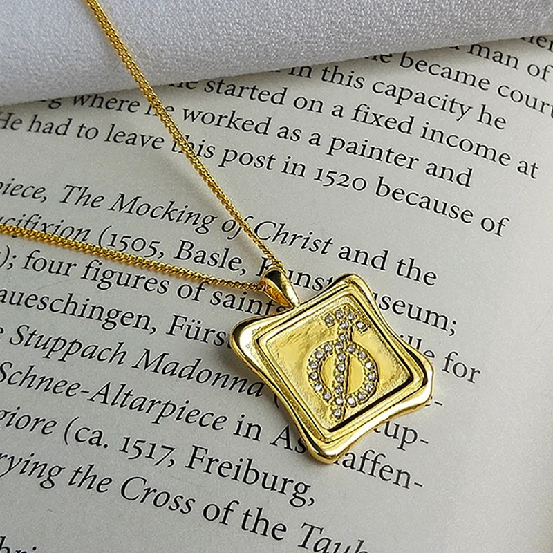 Корейская Новая мода серебро 925 пробы Трендовое ожерелье с кулоном Squera ювелирные