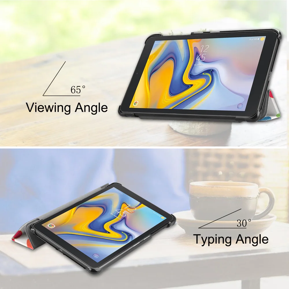 Чехлы из замши и кожи с рисунком для Samsung Galaxy Tab A 8 0 Φ T387 2018 чехол планшета