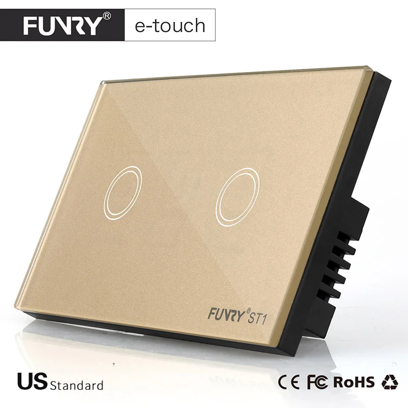 FUNRY нам Стандартный работать с RM pro ST1 2 Gang 1way Smart Remote Управление стены 433 мГц RF