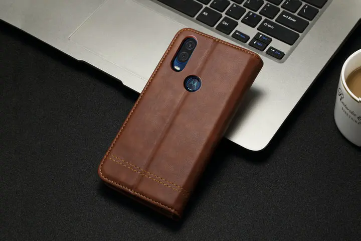 Роскошный кожаный кошелек для Motorola One Vision чехол Coque Motorola Moto One Vision чехол откидная крышка для Motorola Moto 1 Vision