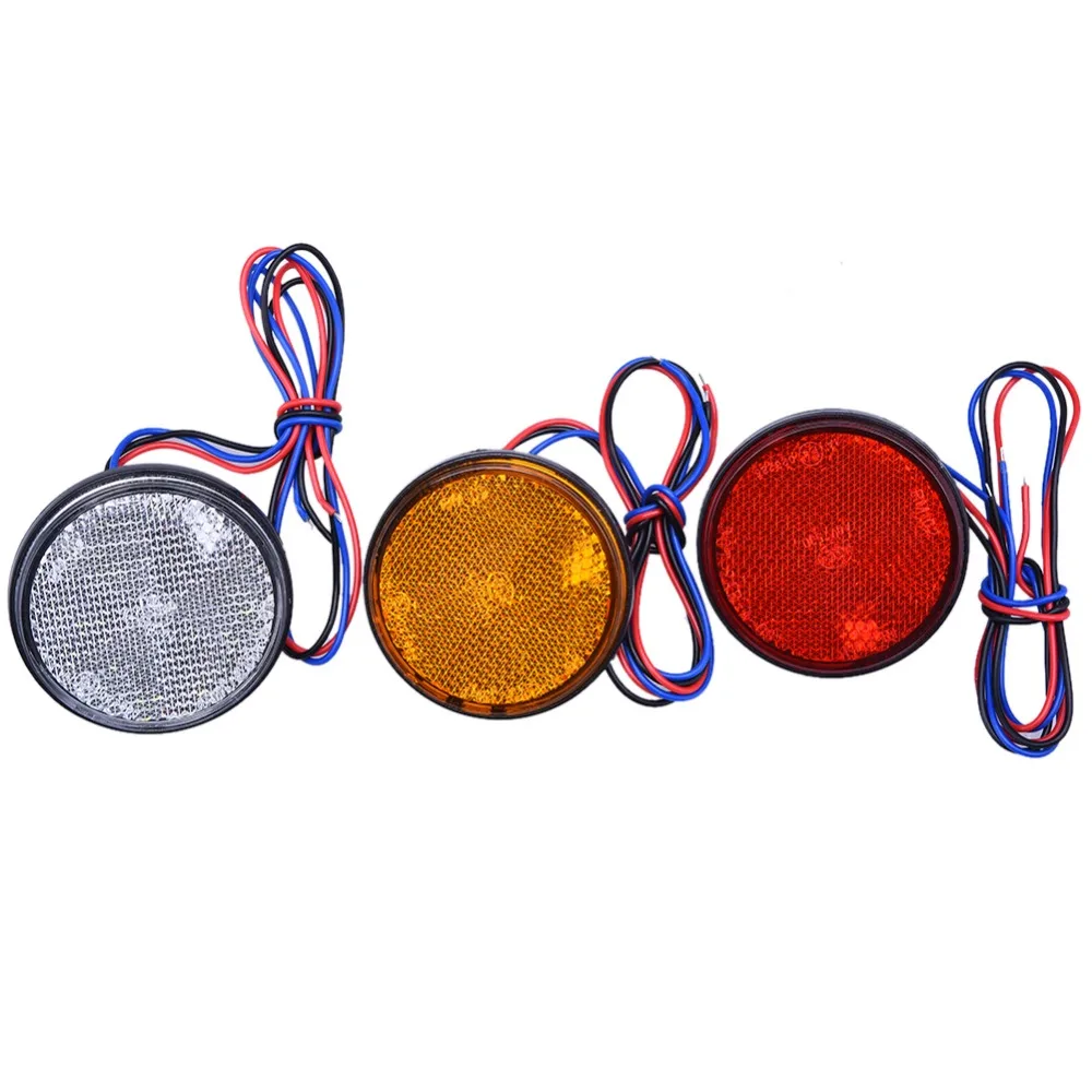 Автомобиль Мотоцикл 24SMD светодиодные задние тормоза поворотов свет лампы