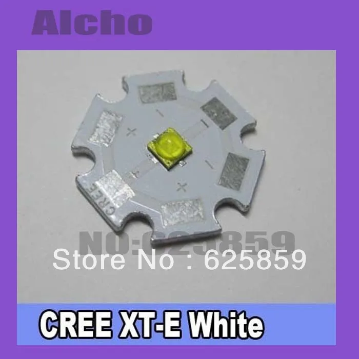 5 шт. светодиодный эмиттер Cree XTE белый светодиод + Звездная основа 20 мм 1 Вт 3 лм |