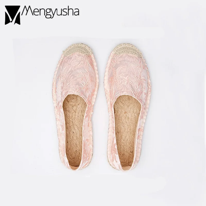 Женские эспадрильи ручная работа обувь в рыбацком стиле Женская парусиновая с