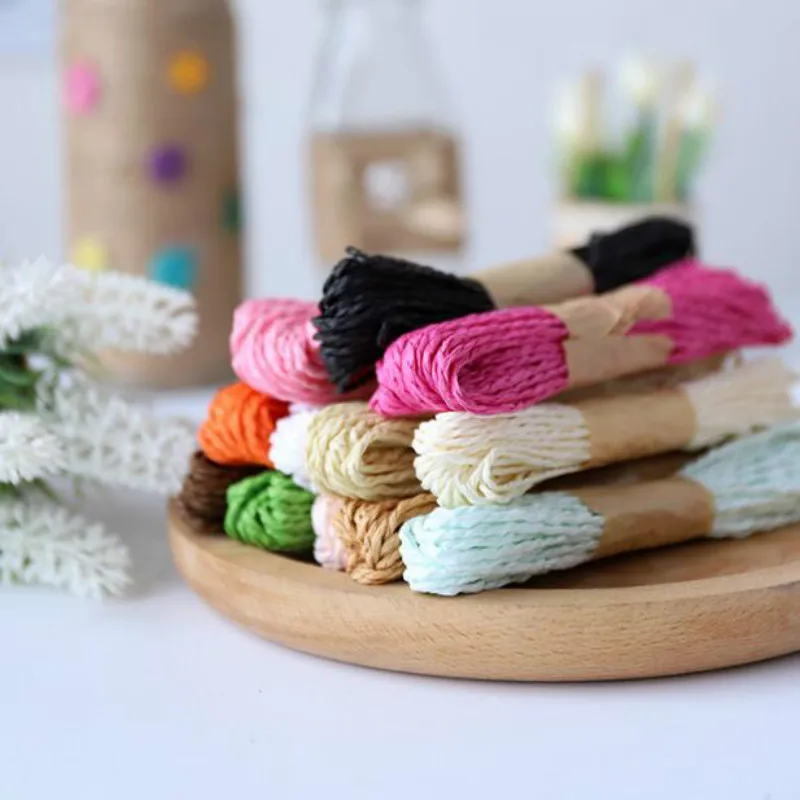 2 мм красочные бумажные веревки для ручная работа сделай сам ремесло свадебные