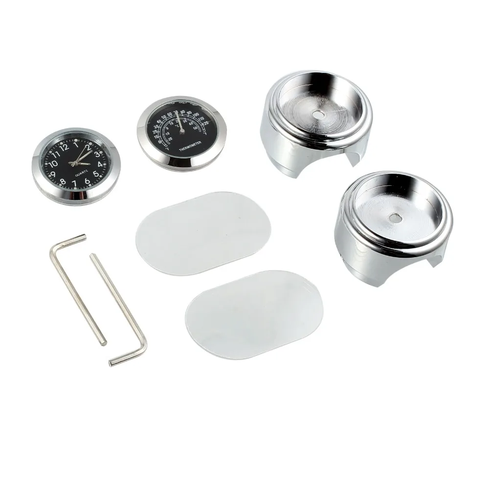 Универсальное крепление на руль мотоцикла часы с циферблатом термометром