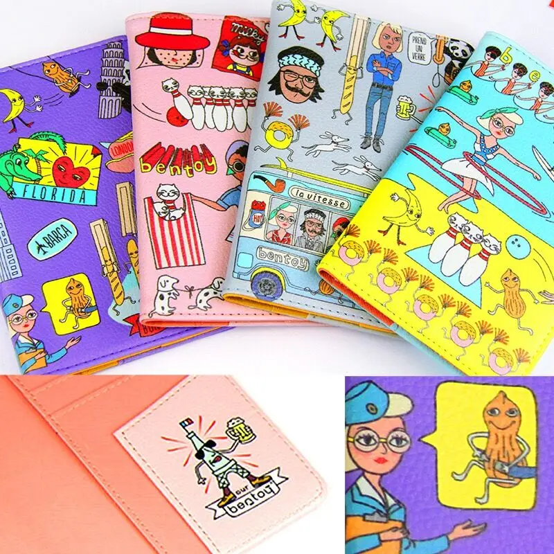 Bentoy симпатичный женский Дорожный Чехол для паспорта кошелек держатель