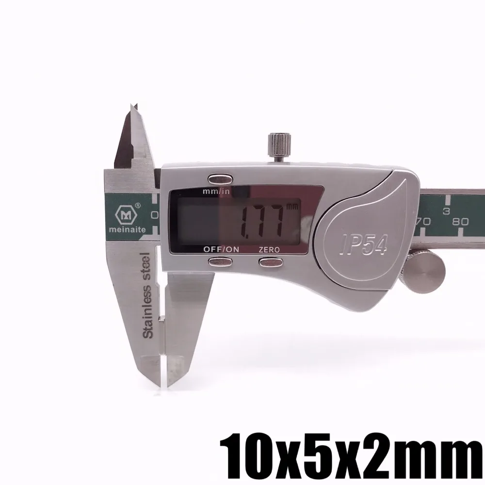 20/50/100/200 шт./лот N35 прямоугольные магниты f 10x5x2 мм супер сильный неодимовый магнит 10*5*2 мм Магниты NdFeB(неодим-железо-бор 10 мм x 5 мм x 2 мм