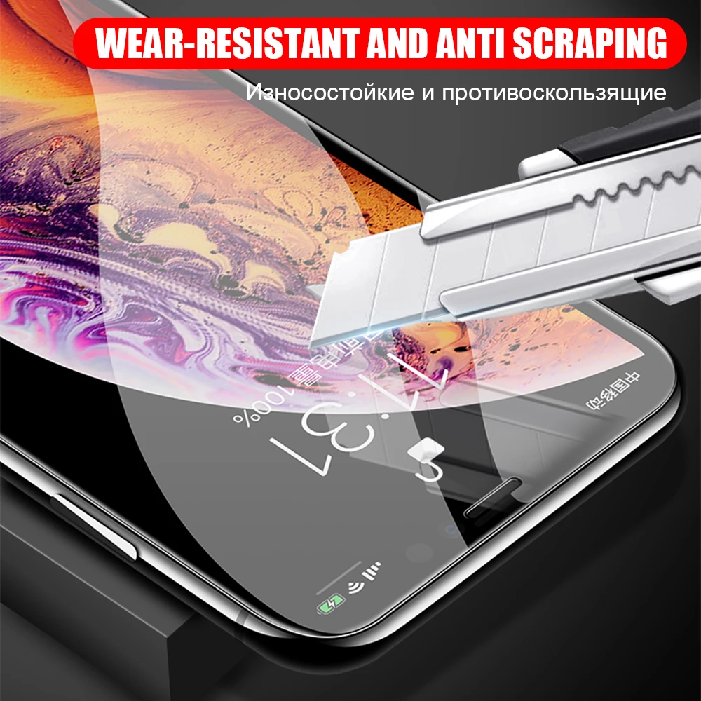 10D 9 H закаленное стекло для Apple iphone X 8 HD Полный экран протектор iph 6 7 plus xs max xr