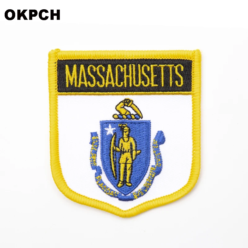 U.S.A утюга на патч вышитые одежды для наклейки 10 шт 6*7 см UPI 0233 S|Вышивка| |