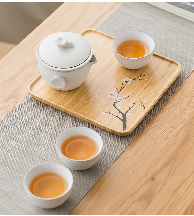 TANGPIN bamboo tea trays natural bamboo tea board kung fu tea tray table serving accessories