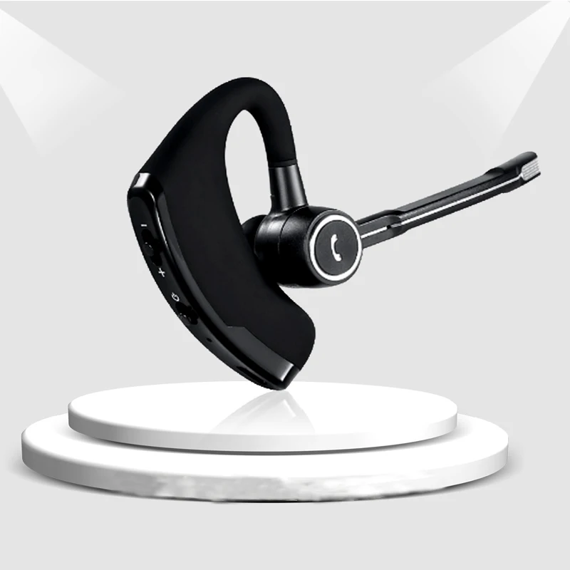 Деловая Bluetooth гарнитура автомобильные наушники с микрофоном и ушным крючком