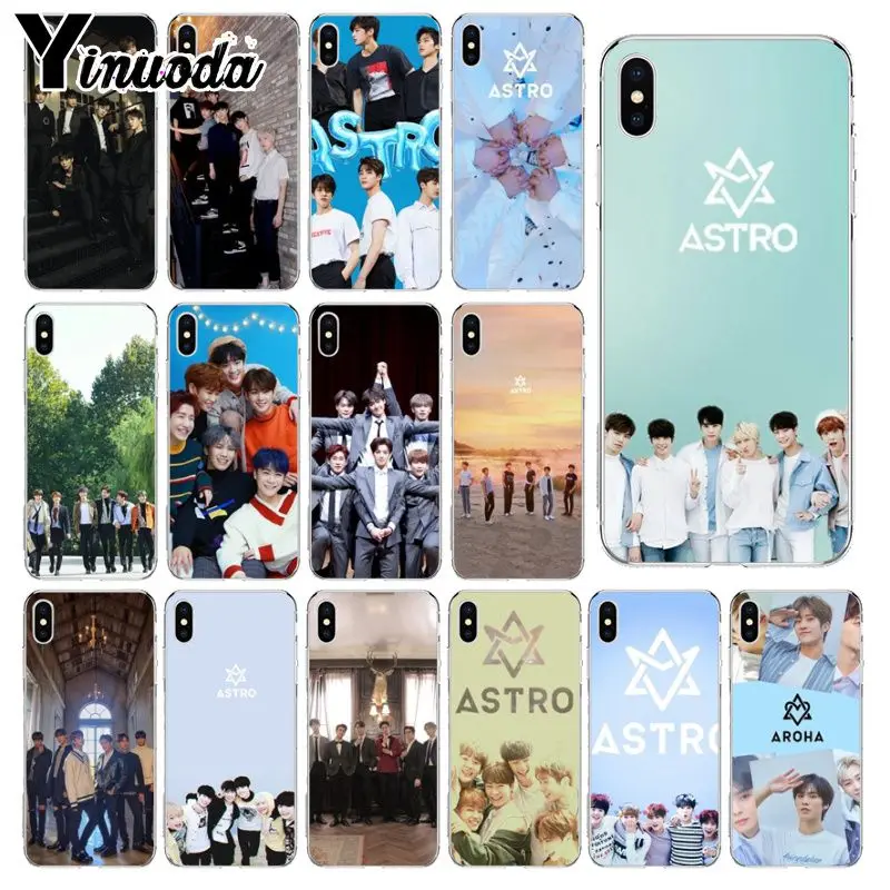 Yinuoda KPOP ASTRO K POP в форме сердца Новое поступление Прозрачный чехол для мобильного