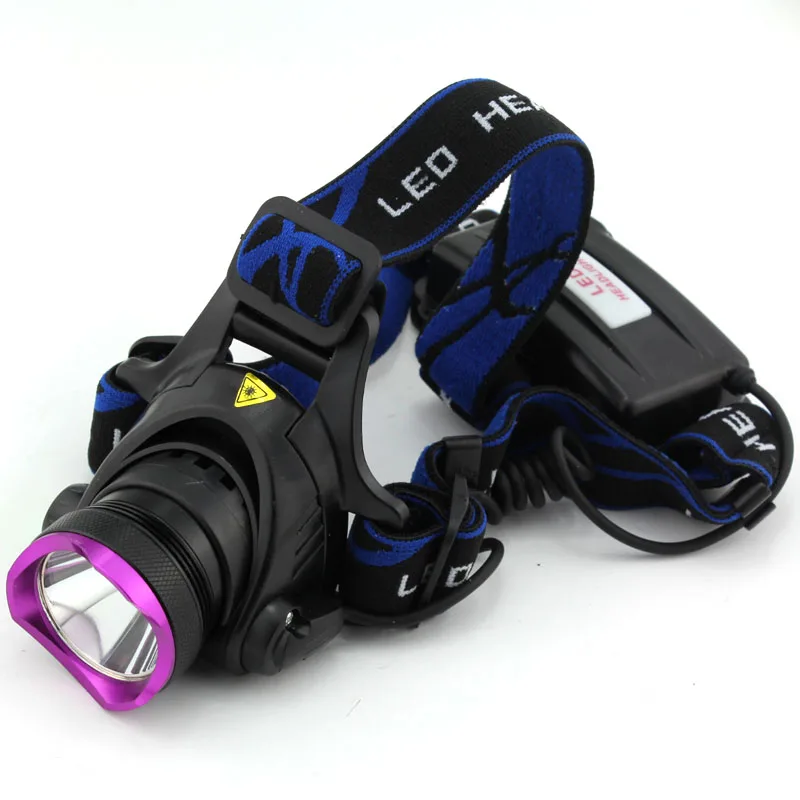 Налобный фонарь XM L XML T6 со светодиодный подсветильник кой 2000 лм + 2 аккумулятора