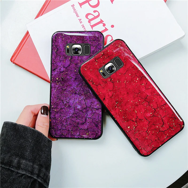 for Samsung Galaxy Note 9 8 S10 S10e S9 S8 Plus S7 edge A6 A8 2018 J4 J6 J8 Case Marble Silicone Anti-knock Cover Funda Bumper |