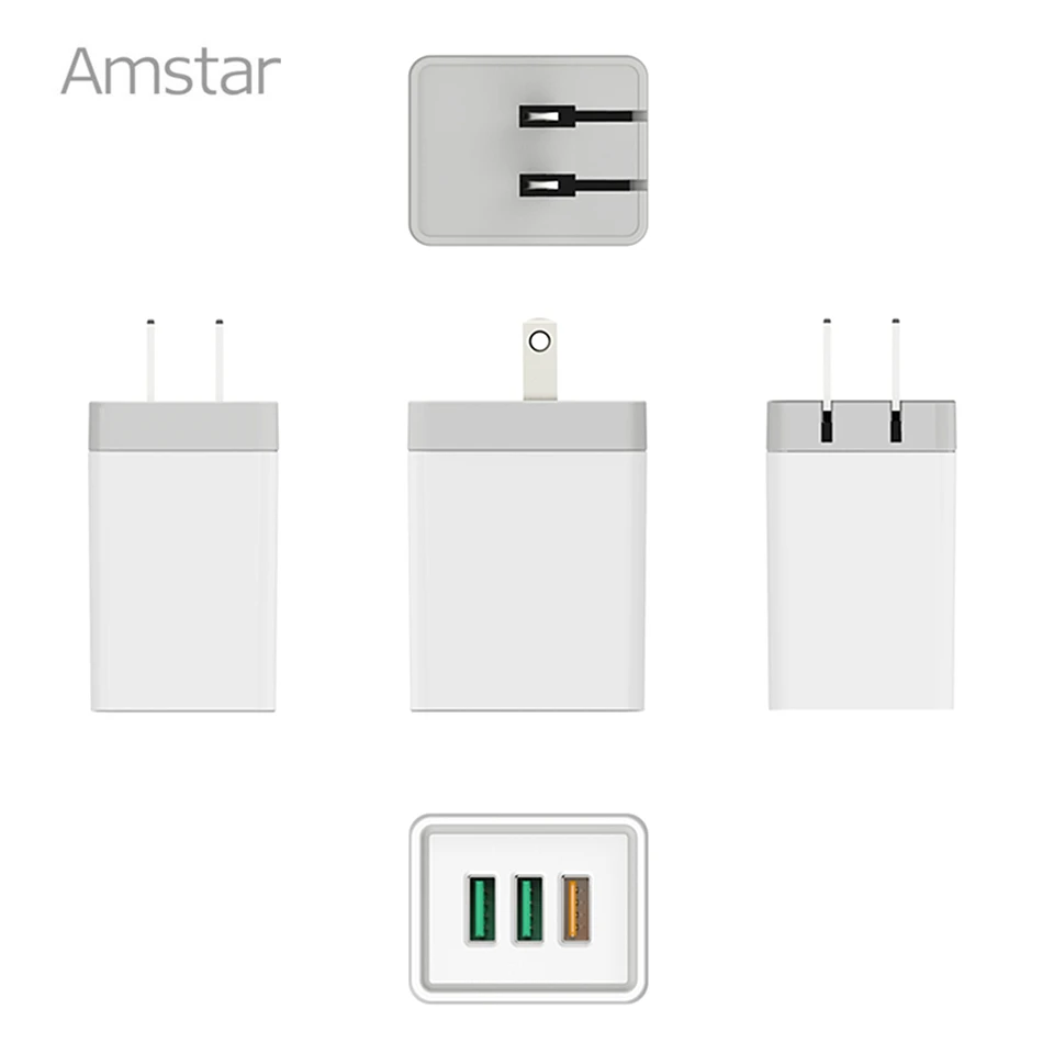 Амстар Quick Charge 3 0 30 Вт USB зарядное устройство настенное QC3.0 дорожное адаптер для