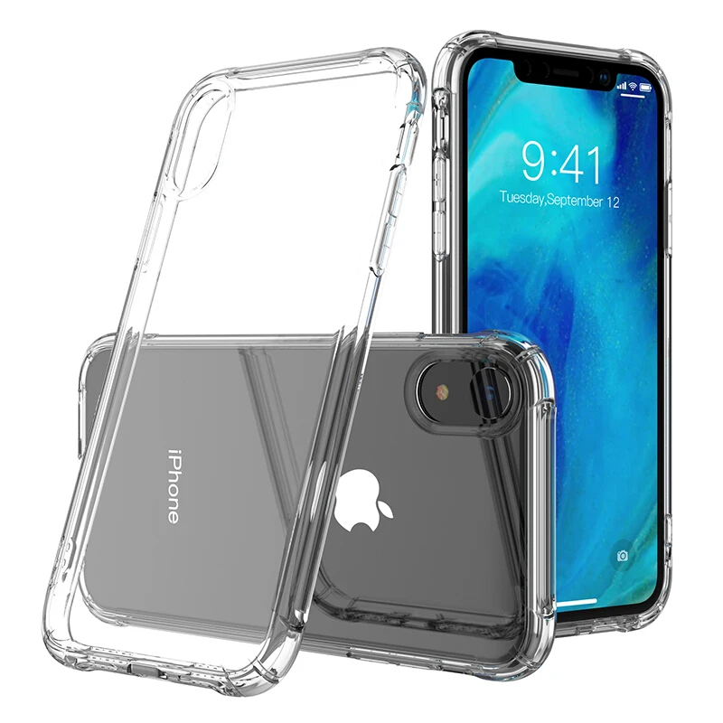Ультратонкий Мягкий чехол для телефона iphone XS XR X XS-MAX прозрачный мягкий ТПУ 8 7 6 6S Plus