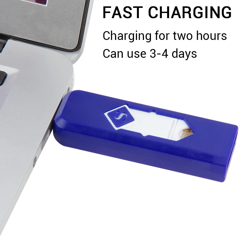 Легкая и ветрозащитная зажигалка с usb зарядкой для электронных сигарет Бездымная