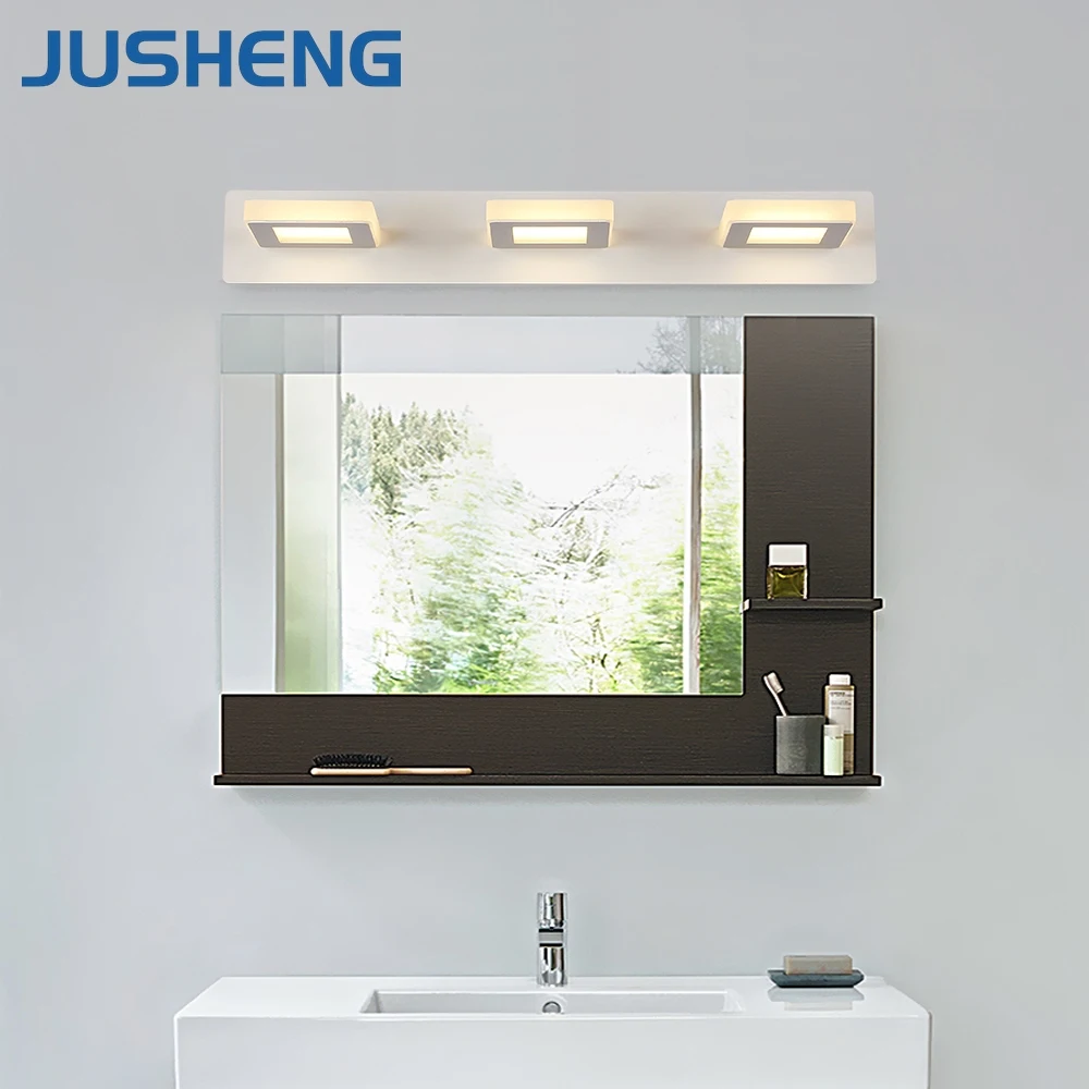JUSHENG Крытый 9 Вт квадратные светодиодные Настенные светильники в настенный